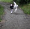 Manhattan and Jodie headed to the jog...