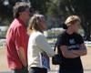 Mike, Bonnie and Michelle Sheridan look on...