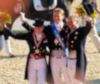 Medalists Laura Bechtolsheimer, Edward Gal and Steffan Peters