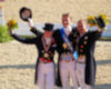 Medalists Laura Bechtolsheimer, Edward Gal and Steffan Peters